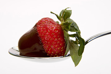 Image showing Strawberry with chocolate.