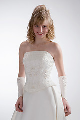 Image showing Beautiful bride in white dress 1