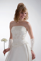 Image showing Beautiful bride in white dress 2.