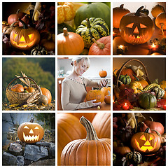 Image showing Halloween collage