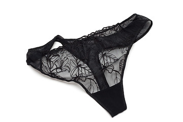 Image showing Feminine black panties