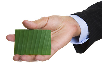 Image showing Green Business Card