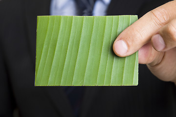 Image showing Green Business Card