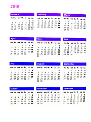 Image showing calendary