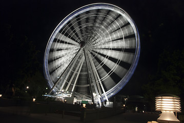 Image showing Panoramic Wheel by Night, Brisbane, Australia, August 2009