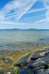 Image showing Scandinavian rocky coastline
