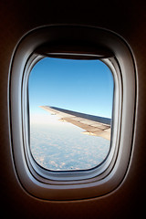 Image showing Airplane window 