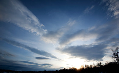 Image showing Sunset Sky Background