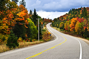 Image showing Fall highway