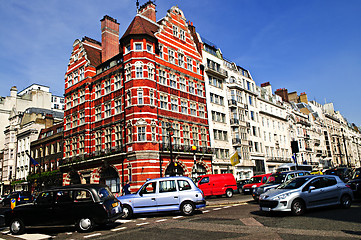 Image showing Busy street corner in London