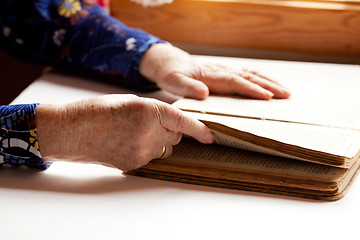 Image showing Elderly Reading