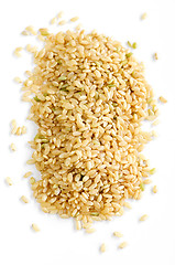 Image showing Short brown rice