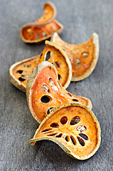 Image showing Dried bael fruit