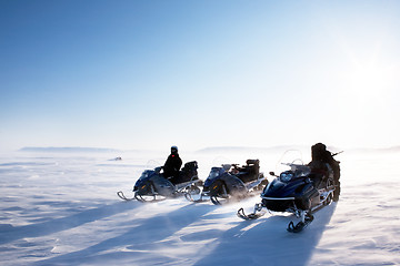 Image showing Snowmobile Winter