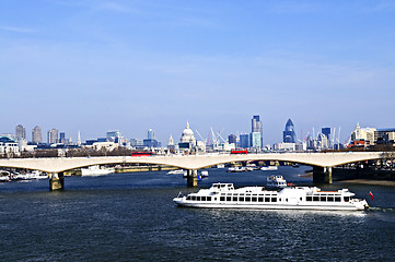 Image showing Waterloo Bridge in London