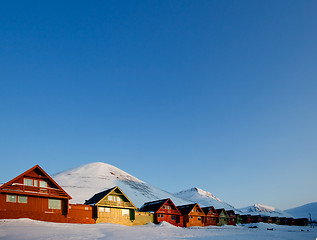 Image showing Longyearbyen Sunset