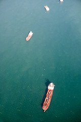 Image showing Ocean Tanker Aerial