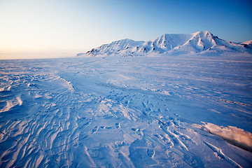 Image showing Winter Sunset Landscape