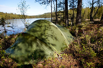 Image showing Tent in Forest