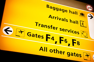 Image showing Airport Sign