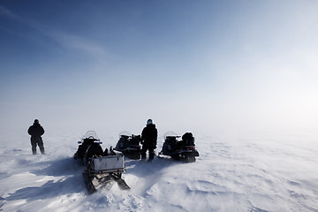 Image showing Blowing Snow Landscape