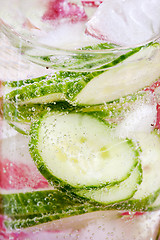 Image showing Sparkling Cucumber Water