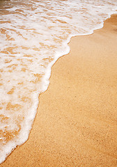 Image showing Wave Sand Background
