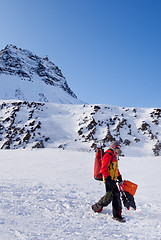 Image showing Female Mountaineer