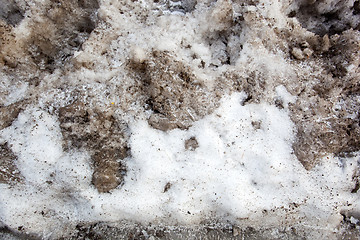 Image showing Dirty Snow Background