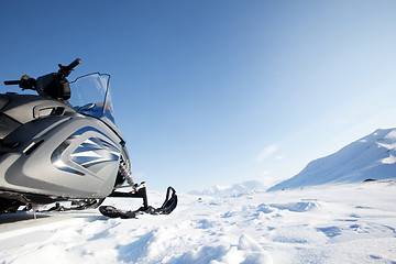 Image showing Snowmobile Winter Landscape