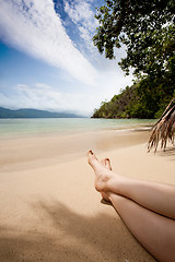 Image showing Relaxing in the Tropics