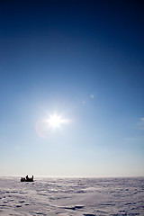 Image showing Frozen lake Winter