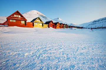 Image showing Longyearbyen Sunset