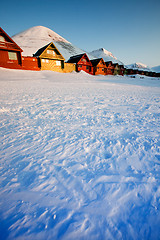 Image showing Longyearbyen Sunset