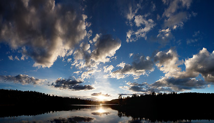 Image showing Lake Sunset