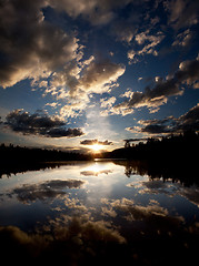 Image showing Lake Sunset