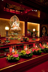 Image showing Buddhist Temple Interior