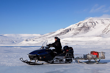 Image showing Snowmobile Expedition