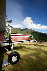 Image showing Airplane on Mountain Runway