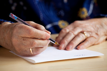 Image showing Writing a Letter