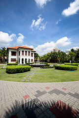 Image showing White Colonial Building