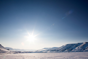 Image showing Barren Winter Landscape