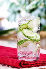 Image showing Sparkling Cucumber Water