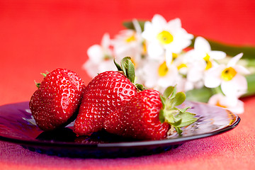 Image showing Strawberries