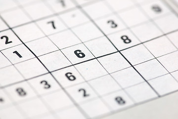 Image showing Sudoku background