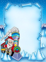 Image showing Christmas parchment with Santa Claus 2