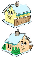 Image showing Cartoon winter houses