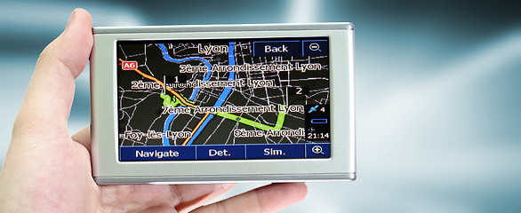 Image showing Gps in a man hand.