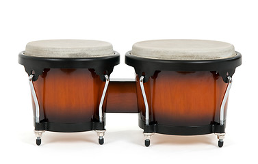 Image showing Bongos on white background