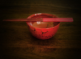 Image showing Red Chopsticks